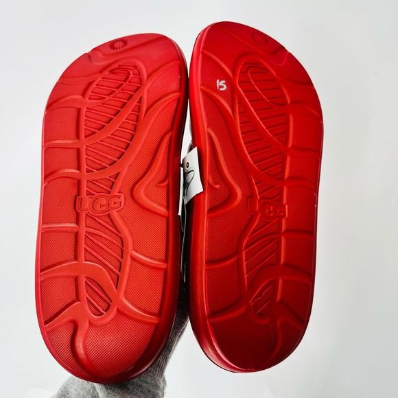 UGG Men's Sport Yeah Red/Black Strap Sandals Size 10 NEW With Tags - Picture 3 of 7